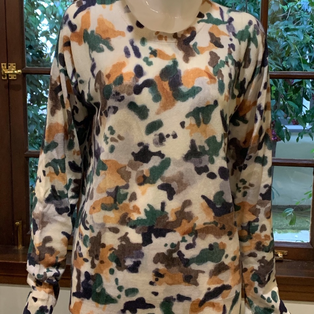 Zadig & Volatire Cashmere Camo Print Sweater